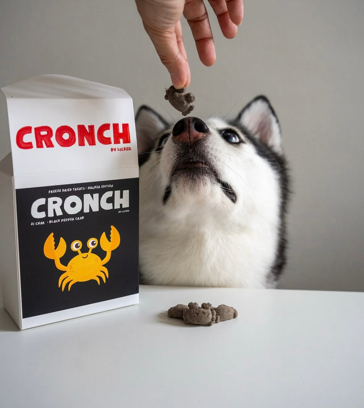 CRONCH by Licked. - 新加坡黑胡椒蟹造形凍乾零食