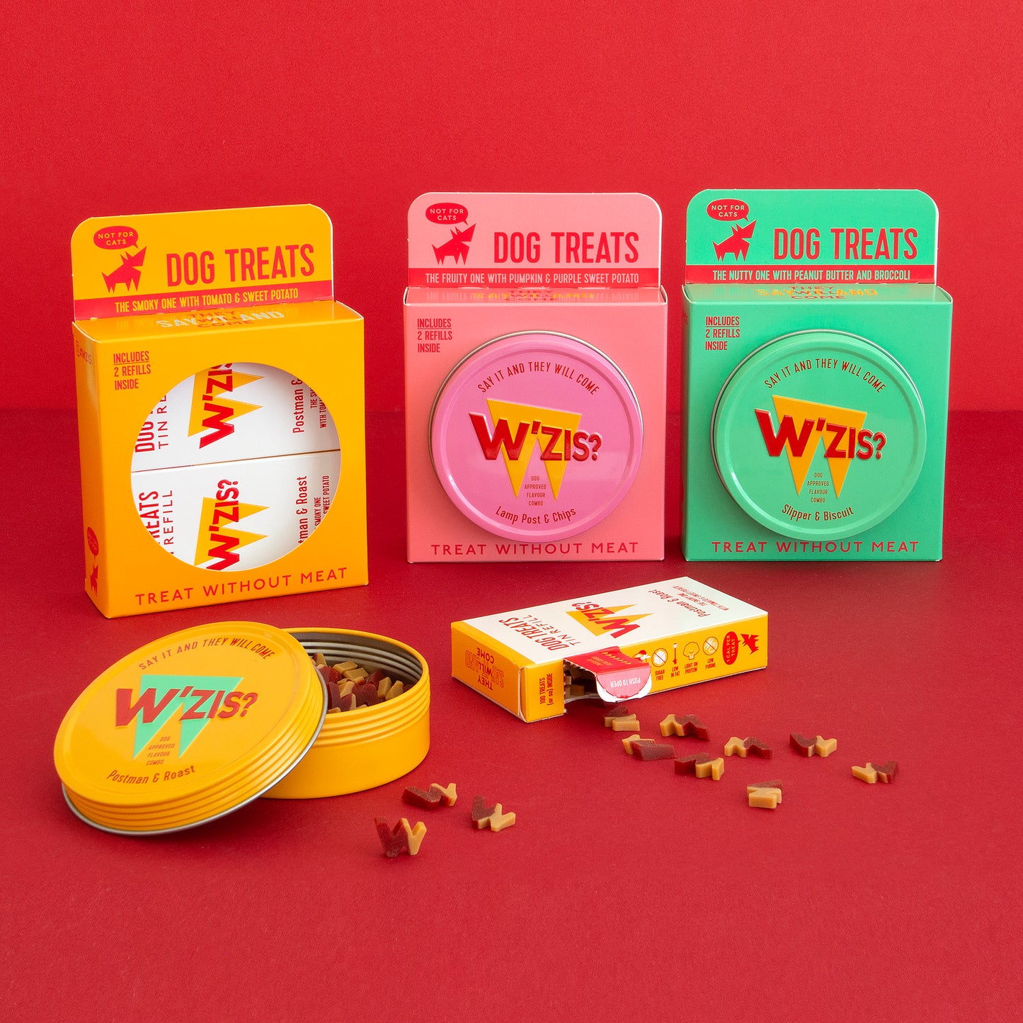 W'ZIS - 純素狗狗零食: 花生醬和西蘭花