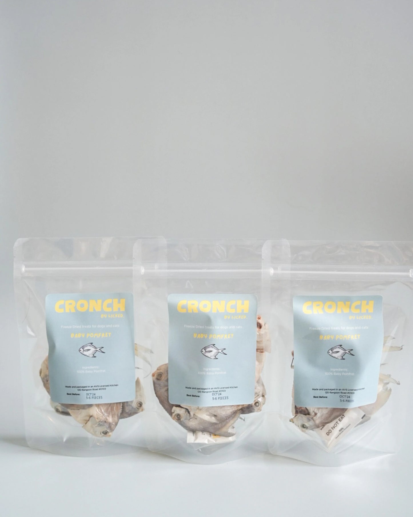 CRONCH by Licked. - Freeze Dried Baby Pomfret