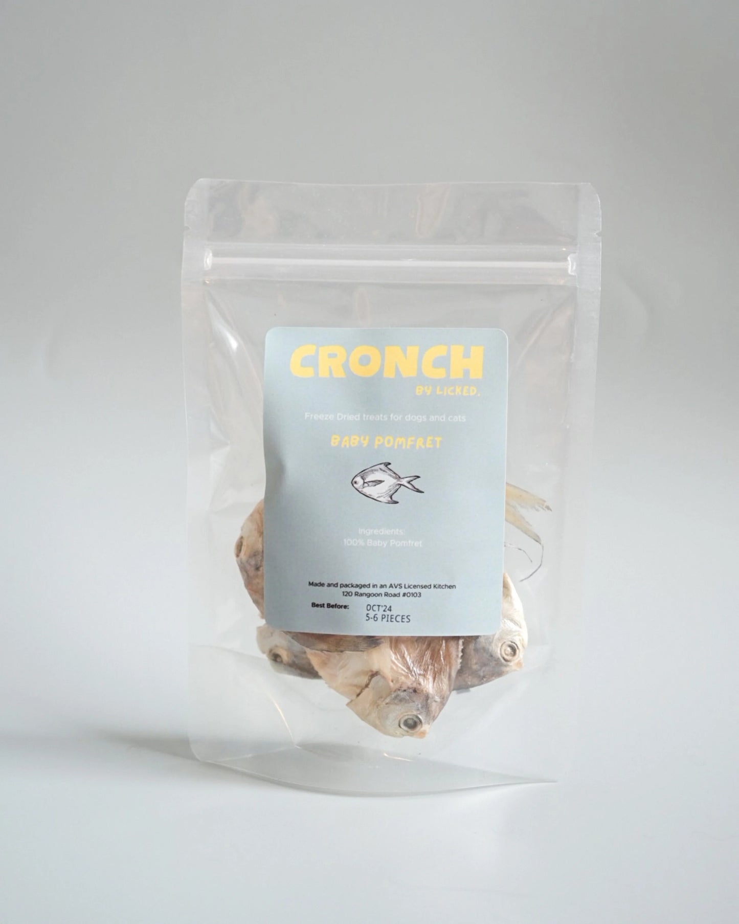 CRONCH by Licked. - Freeze Dried Baby Pomfret