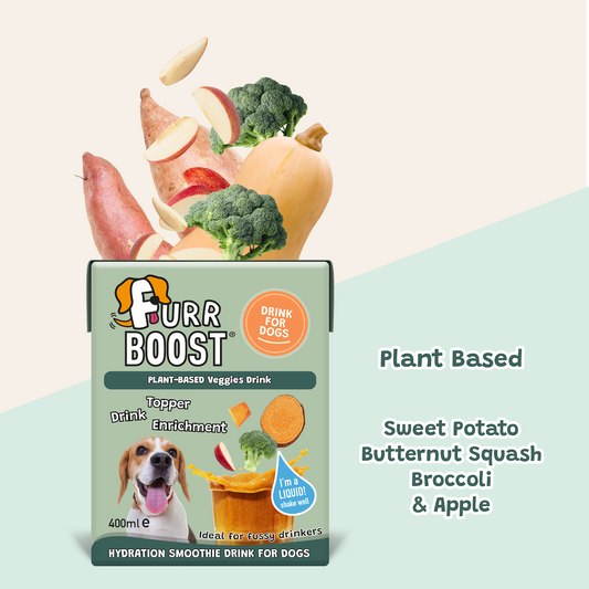 Fur Boost drink for dogs - Vegan Plant-Based 400ml (carton)