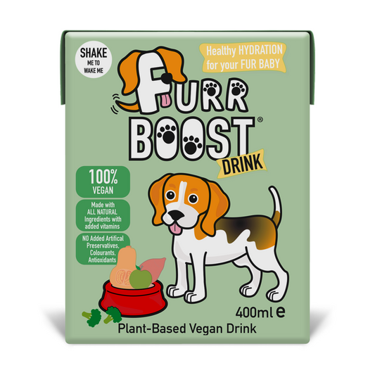 Fur Boost 狗狗飲品 - 純素(蔬菜和水果) 400 毫升（盒裝）