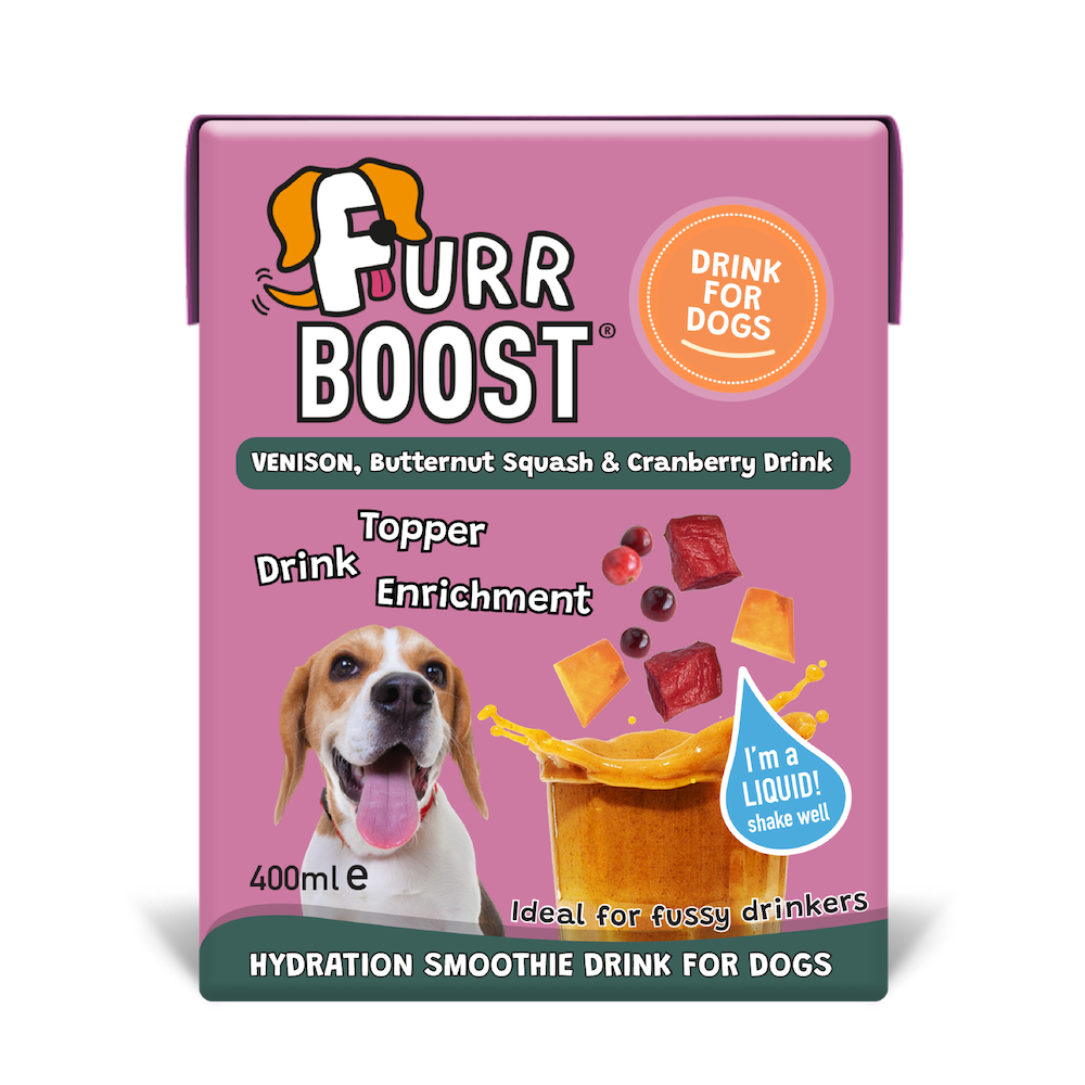 Fur Boost drink for dogs - Venison, Butternut Squash and Cranberry 400ml (carton)